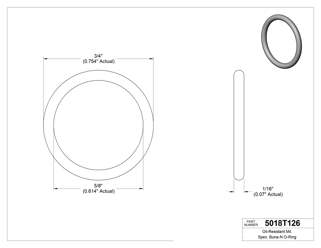 Technical drawing - 5018T126